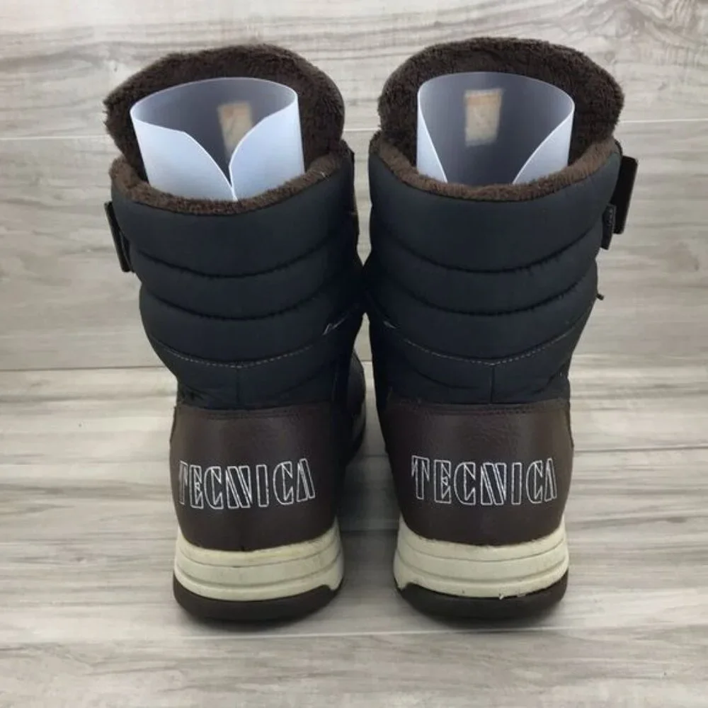 Tecnica Boots Men's 12.5 Brown Leather Sneaker Winter Snow